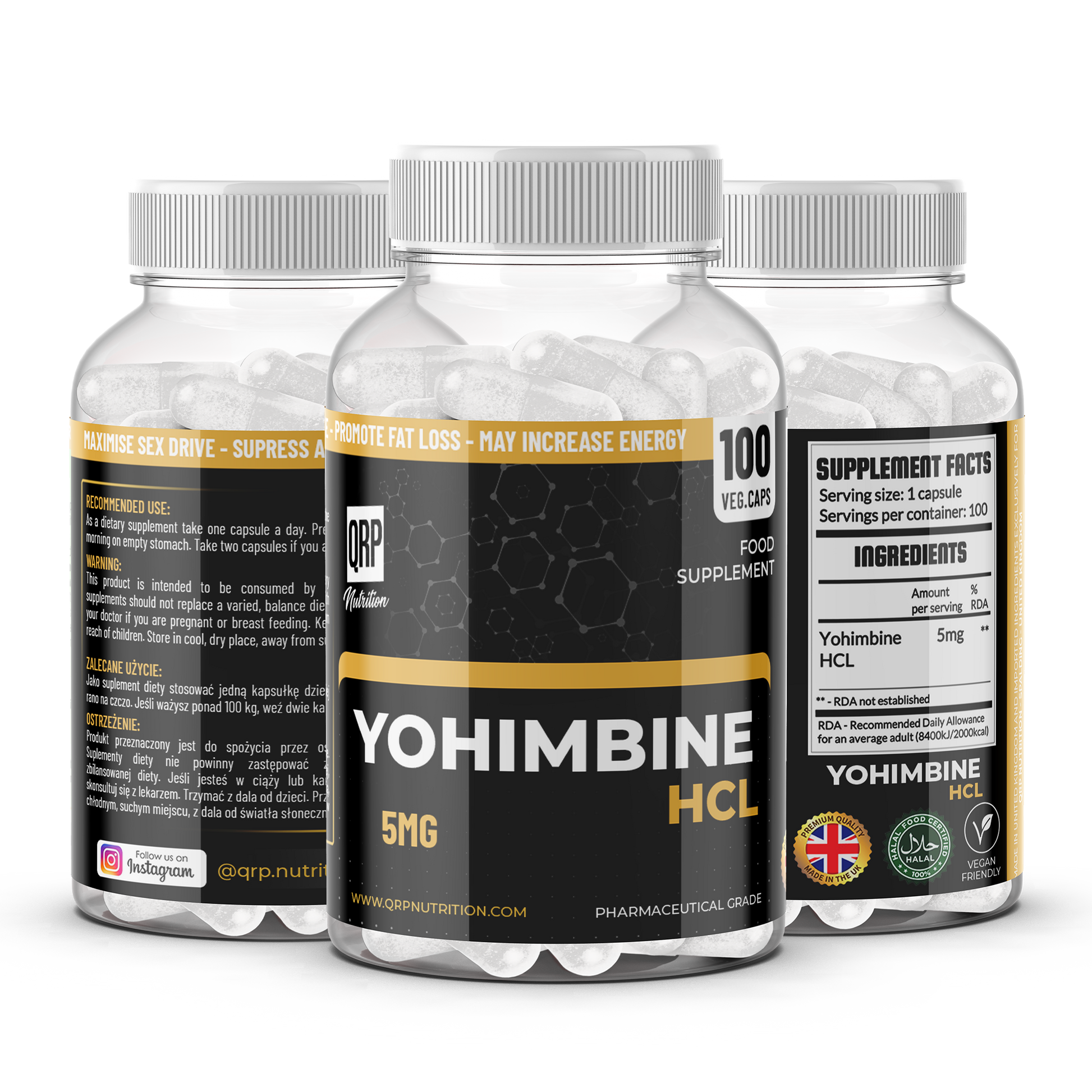 QRP Nutrition Yohimbine HCL image 1