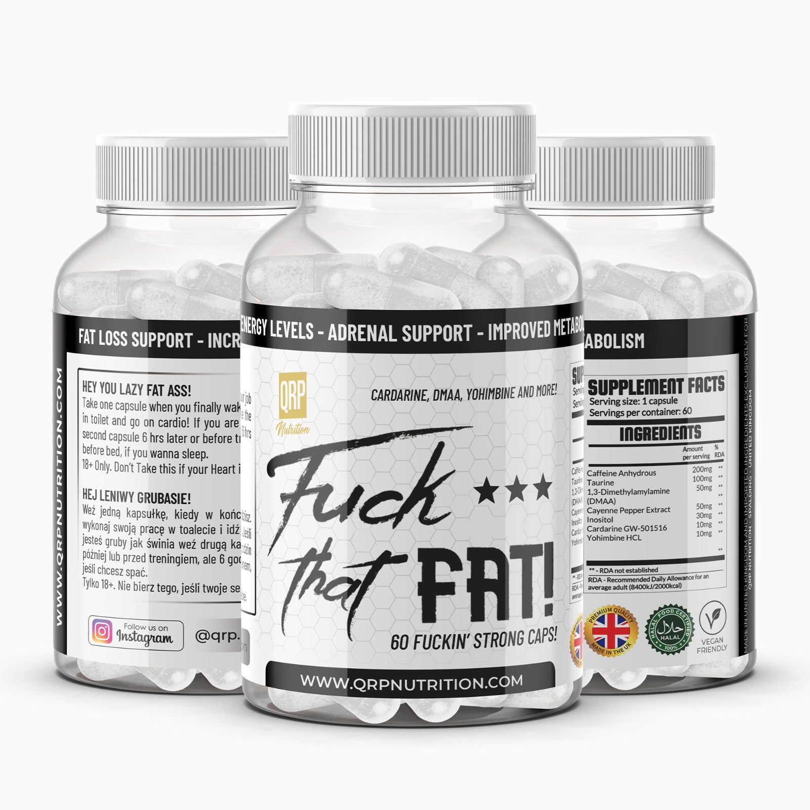 QRP Nutrition Fuck That Fat (60capsules) image 0