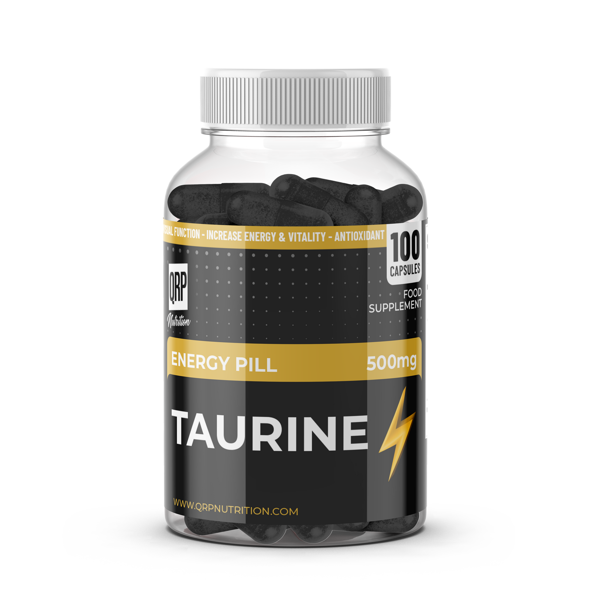 QRP Nutrition Taurine 500mg 100capsules image 0