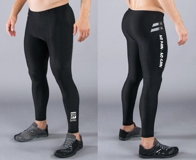 QRP Nutrition black leggins for men image 0