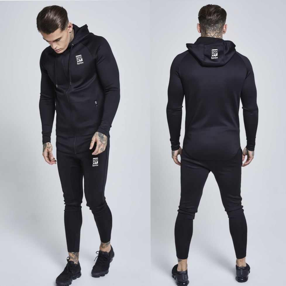 QRP Nutrition Black Hoodie Tracksuit MEN image 0