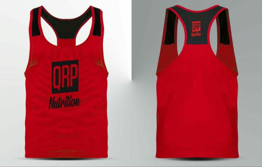 QRP Nutrition Red Gym Vest image 0