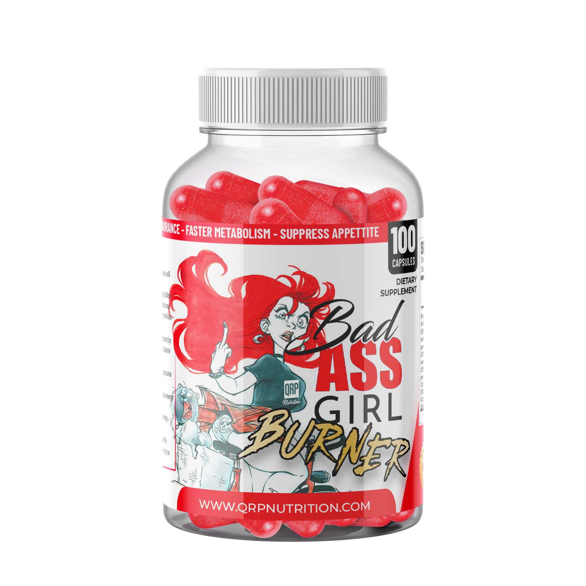QRP Nutrition Bad Ass Girl Burner (100caps) image 0