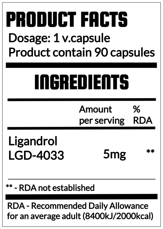 QRP Nutrition Bad Ass Girl Ligandrol (LGD4033) 5mg 90caps image 1