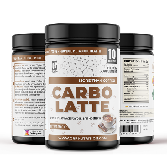 QRP Nutrition CARBO LATTE 150g - More than coffee