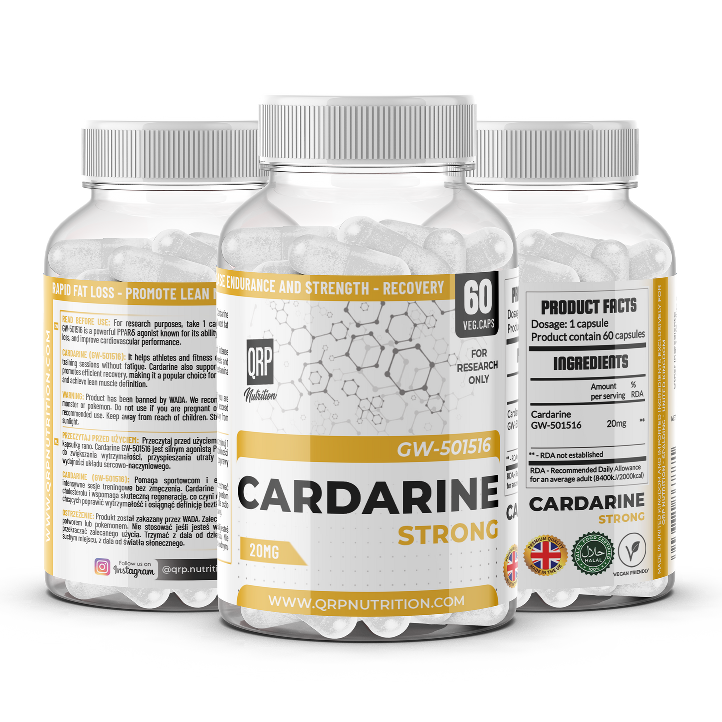 QRP Nutrition GW-501516 Cardarine 20mg
