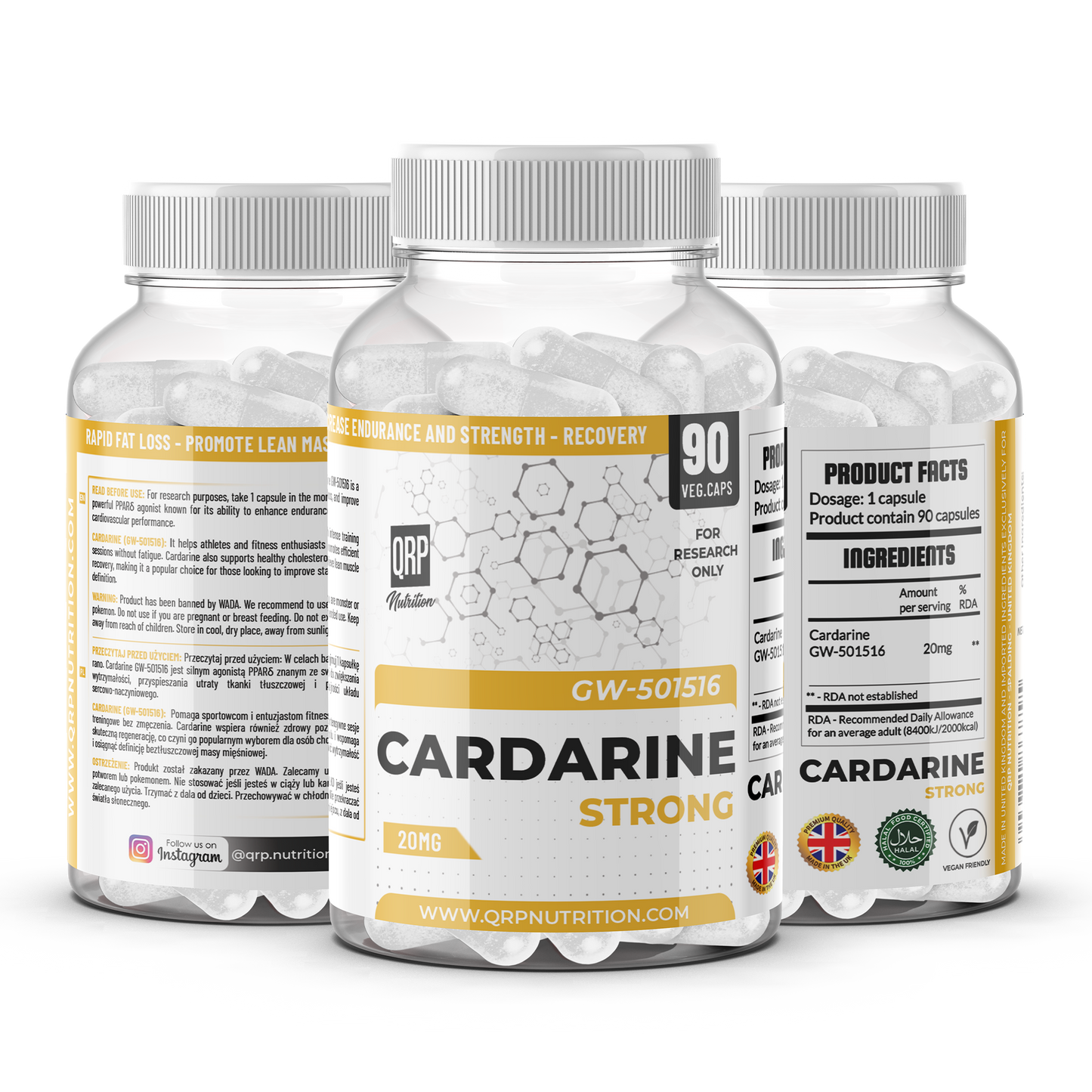 QRP Nutrition GW-501516 Cardarine 20mg