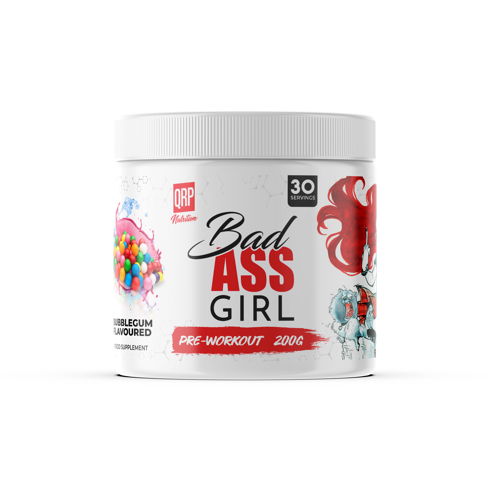 QRP Nutrition BAD ASS GIRL Pre-workout 200g image 0