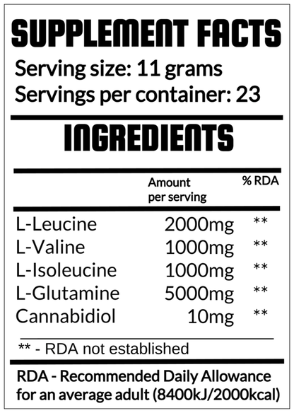 QRP Nutrition AMINO REST with CBD 250g image 1