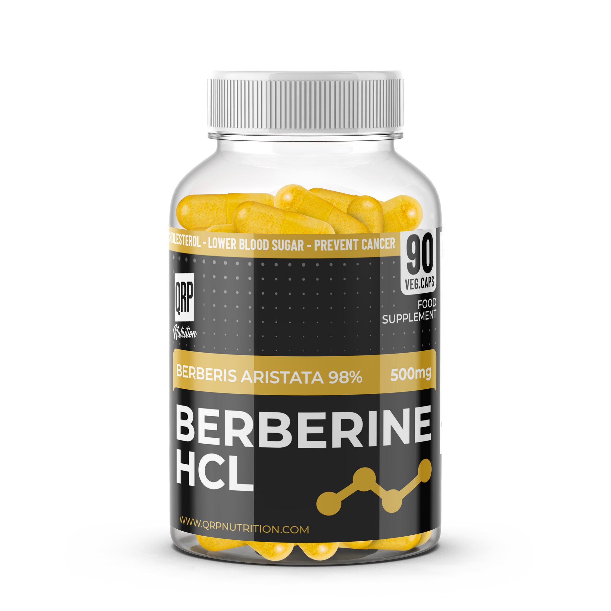 QRP Nutrition Berberine HCL 500mg 100v.caps image 0