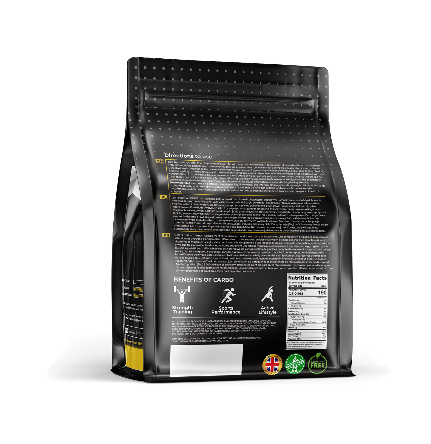 QRP Nutrition CARBO (1000/3000g) image 1