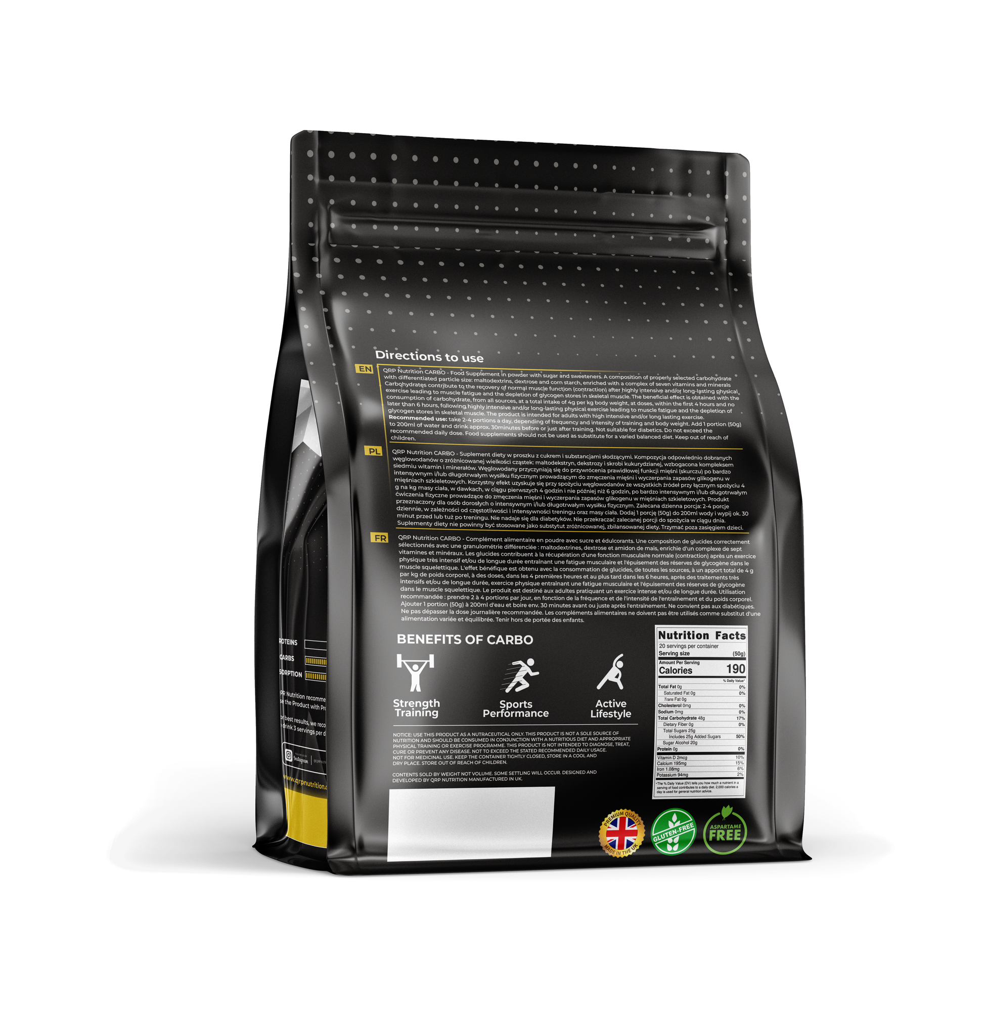 QRP Nutrition CARBO (1000/3000g) image 1