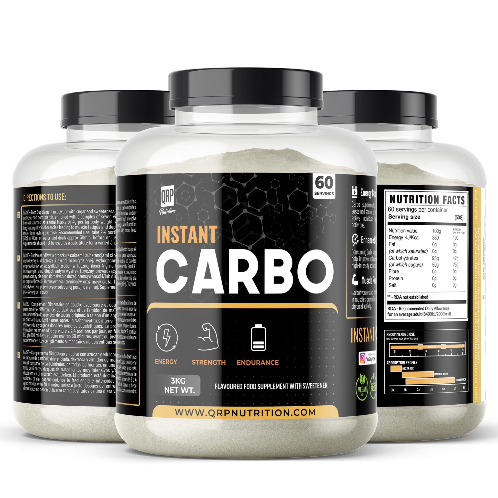 QRP Nutrition CARBO (1000/3000g) image 2