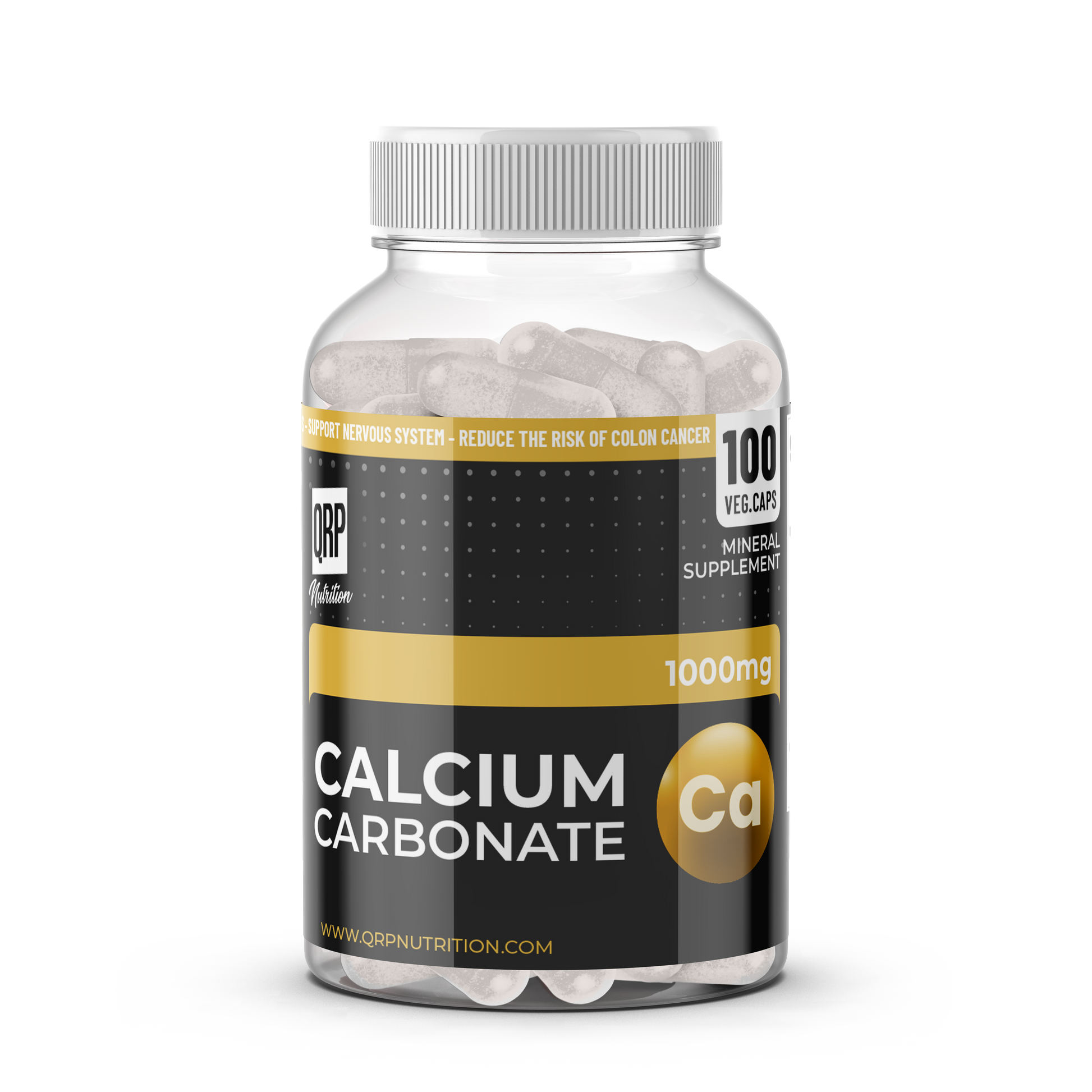 QRP Nutrition CALCIUM 1000mg 100capsules image 0