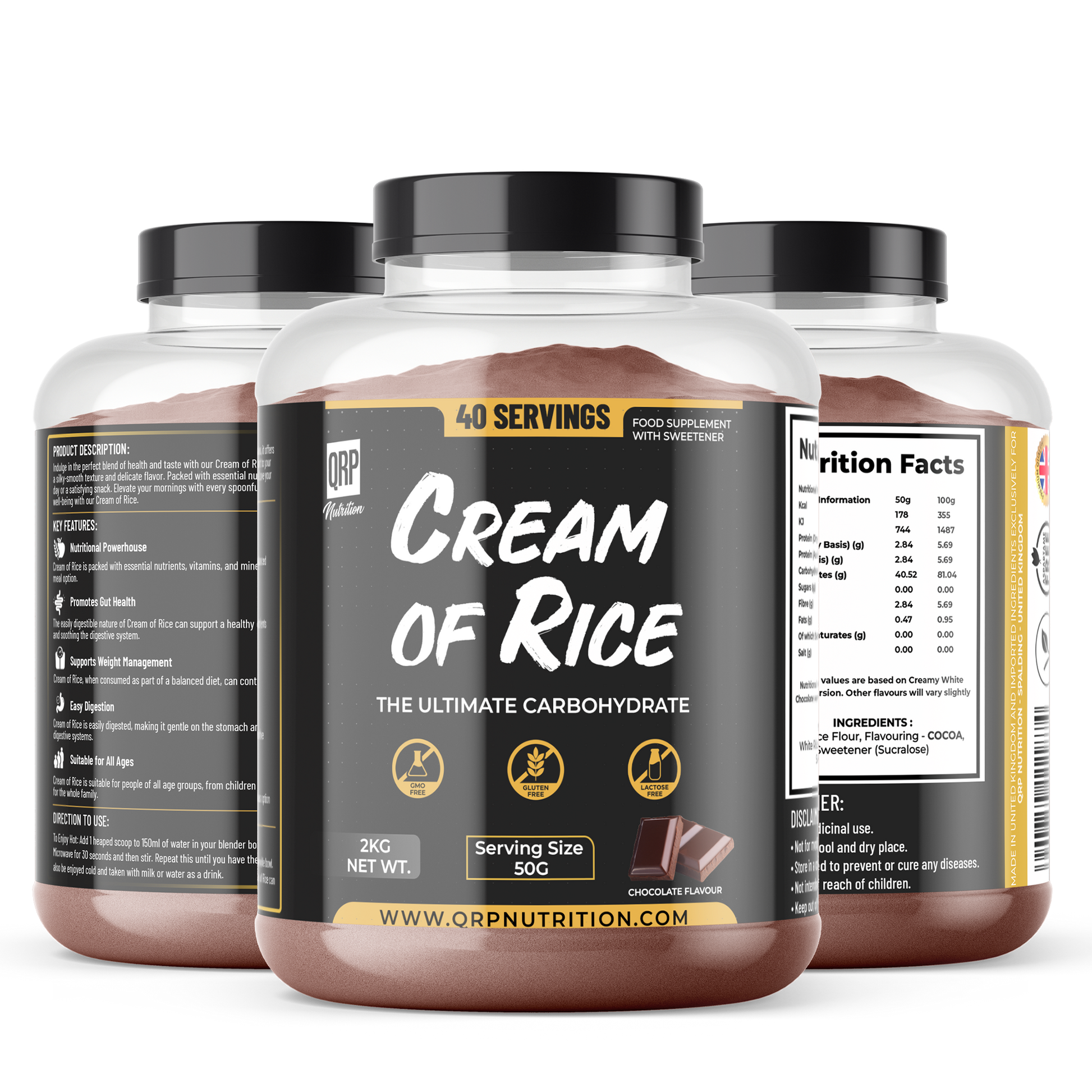QRP Nutrition Cream of Rice 2kg  image 2