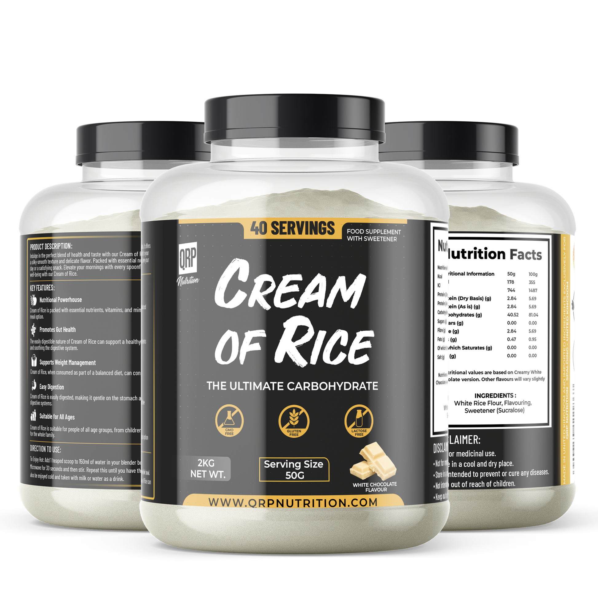 QRP Nutrition Cream of Rice 2kg  image 0