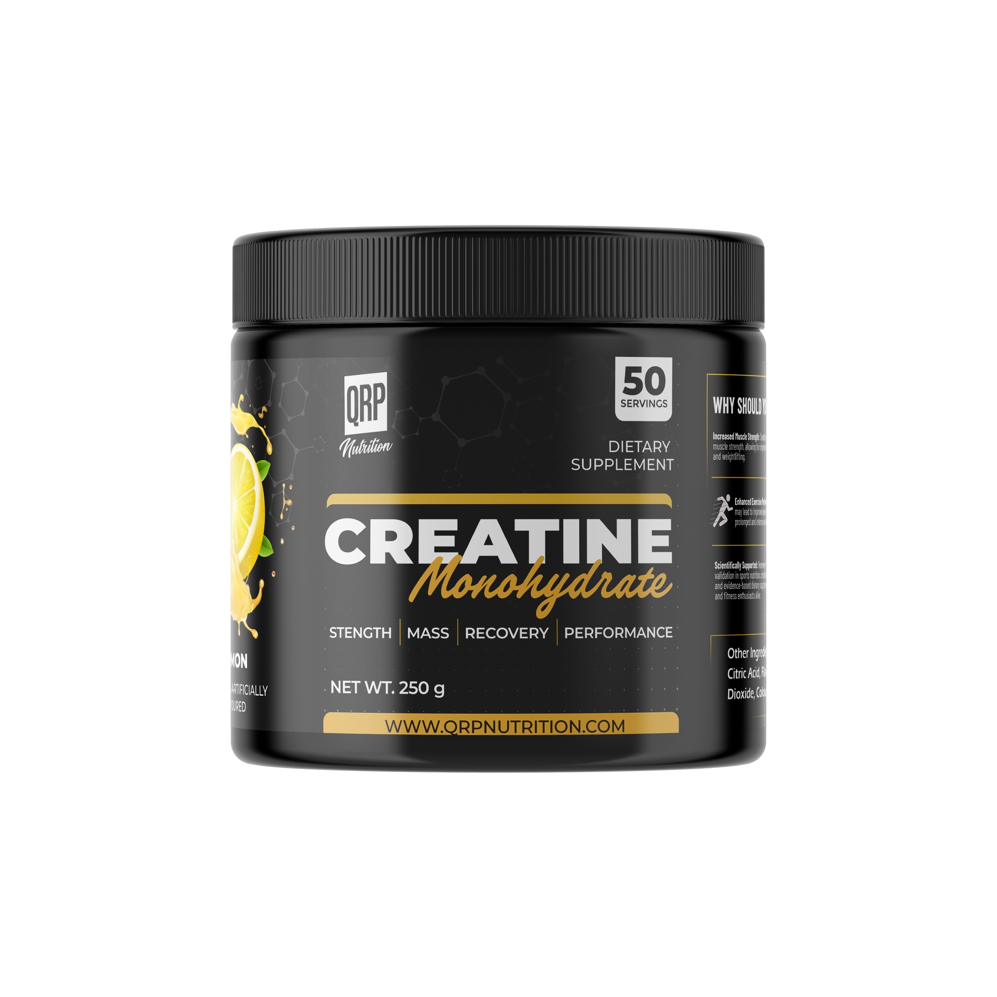 QRP Nutrition Creatine Monohydrate (250g / 500g) image 10
