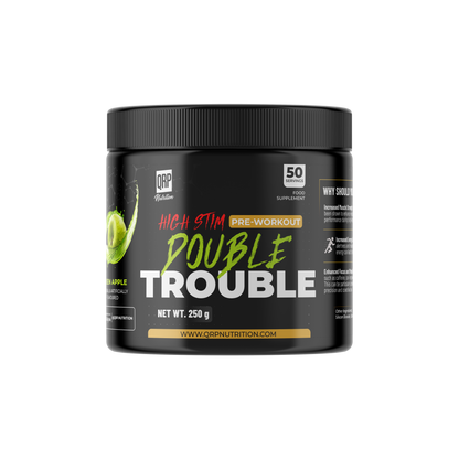 QRP Nutrition DOUBLE TROUBLE High Stim Pre-workout 250g image 0
