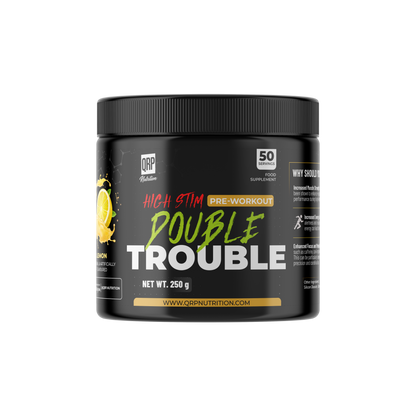 QRP Nutrition DOUBLE TROUBLE High Stim Pre-workout 250g image 4