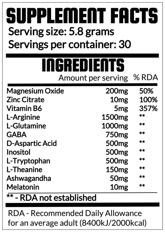 QRP Nutrition GOOD NIGHT Sleeping Drink 174g image 1