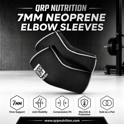 QRP Nutrition Neoprene Elbow sleeve 7mm (Pair)