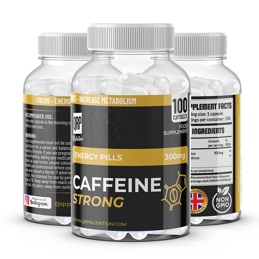 QRP Nutrition Caffeine 300mg (100 Capsules)