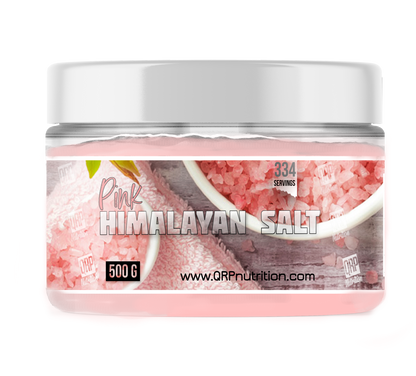 QRP Nutrition Pink HIMALAYAN SALT 500g/1000g image mockup front 