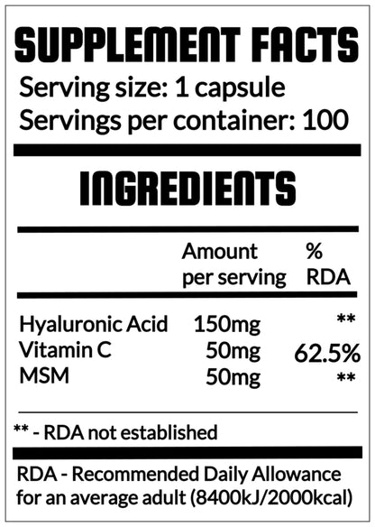 QRP Nutrition Hyaluronic Acid+ (100caps) image 1