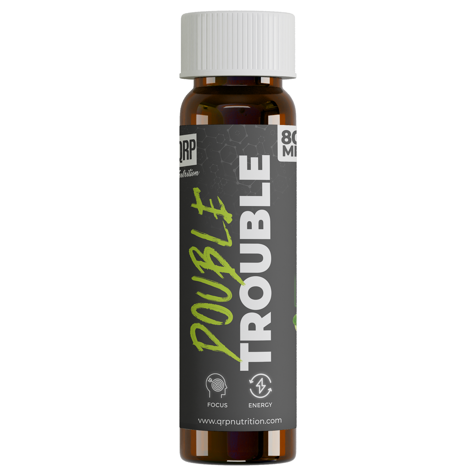 QRP Nutrition DOUBLE TROUBLE 80ml shot image 1 mockup