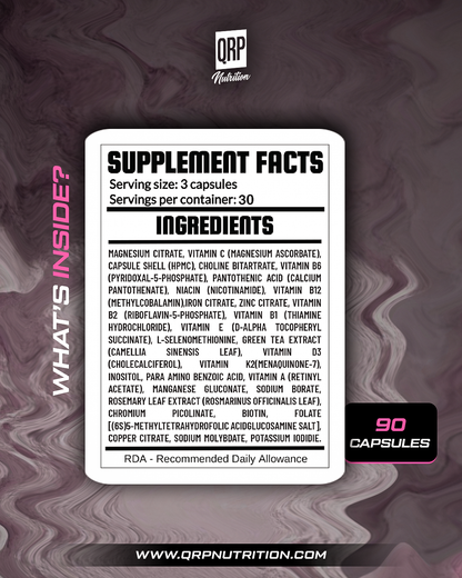 QRP Nutrition VITA-MIN for women 90capsules