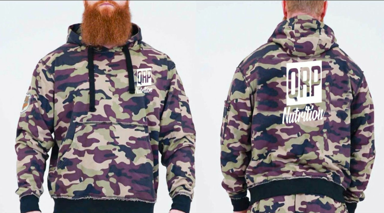 QRP Nutrition Camo hoodie for men image 0