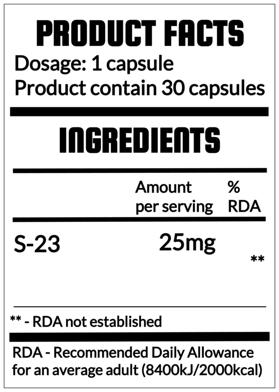 QRP Nutrition S-23 (S23) 20/25mg  image 6