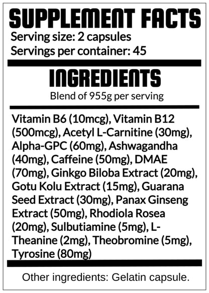 QRP Nutrition Brain Booster (90capsules) image 1