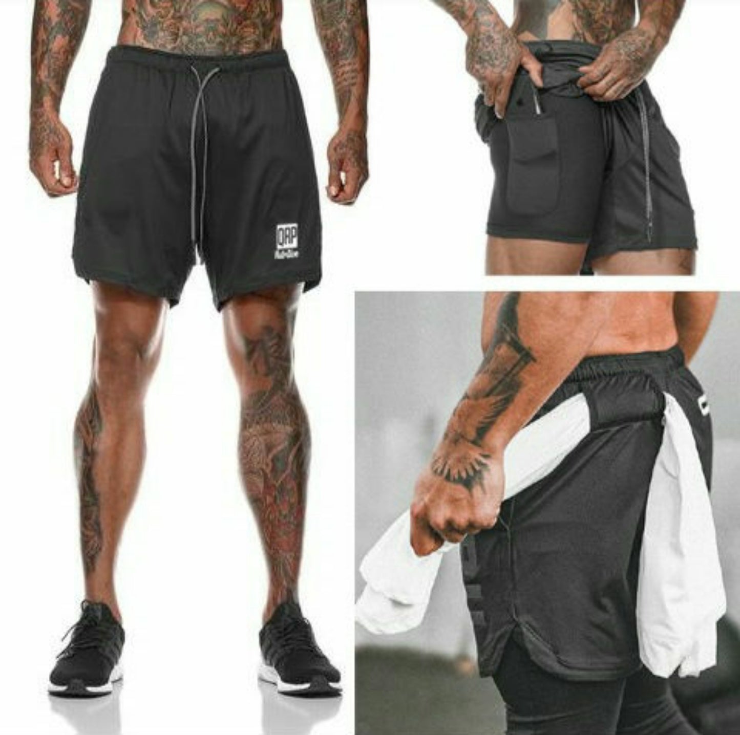 QRP Nutrition Double Gym Shorts image 0