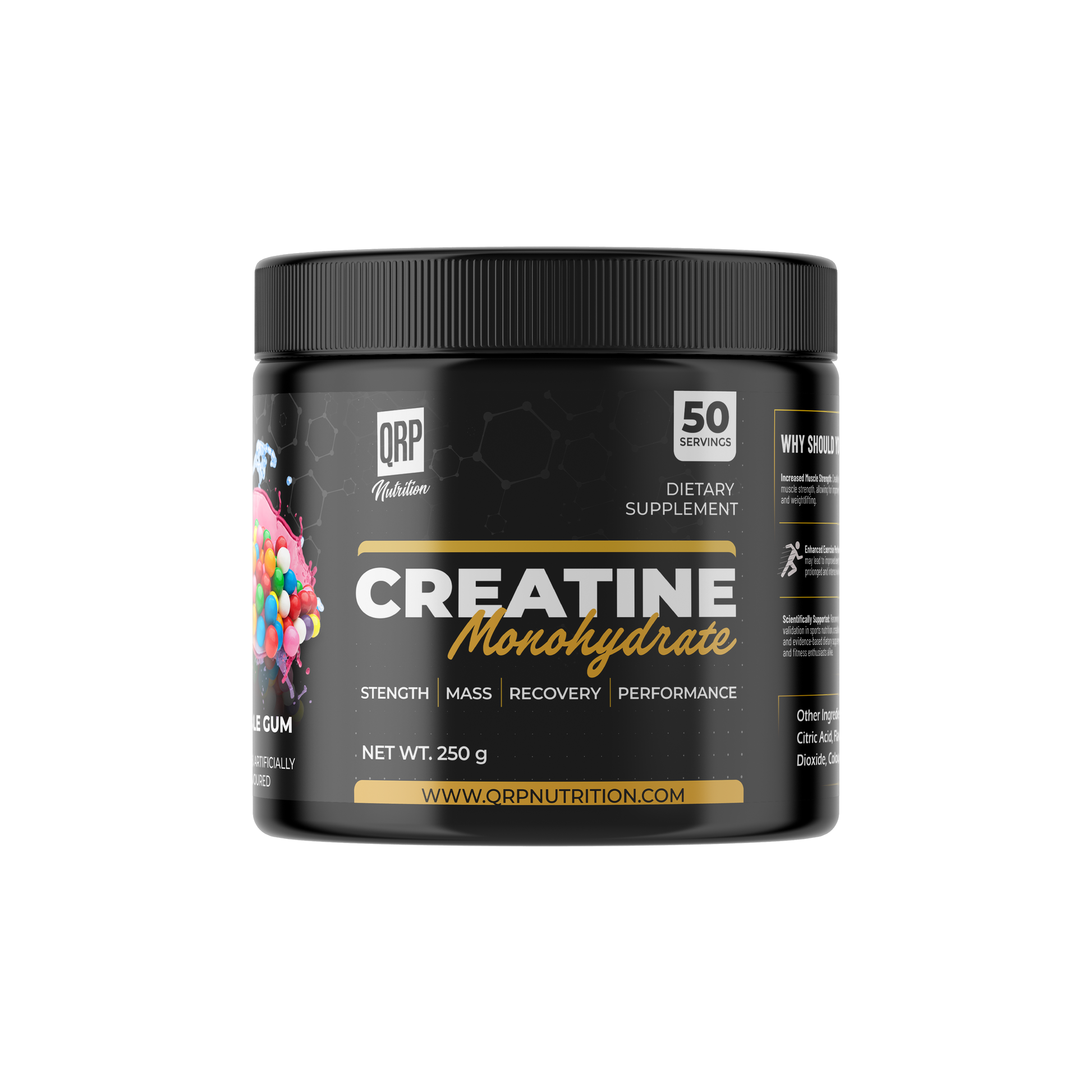 QRP Nutrition Creatine Monohydrate (250g / 500g) image 13