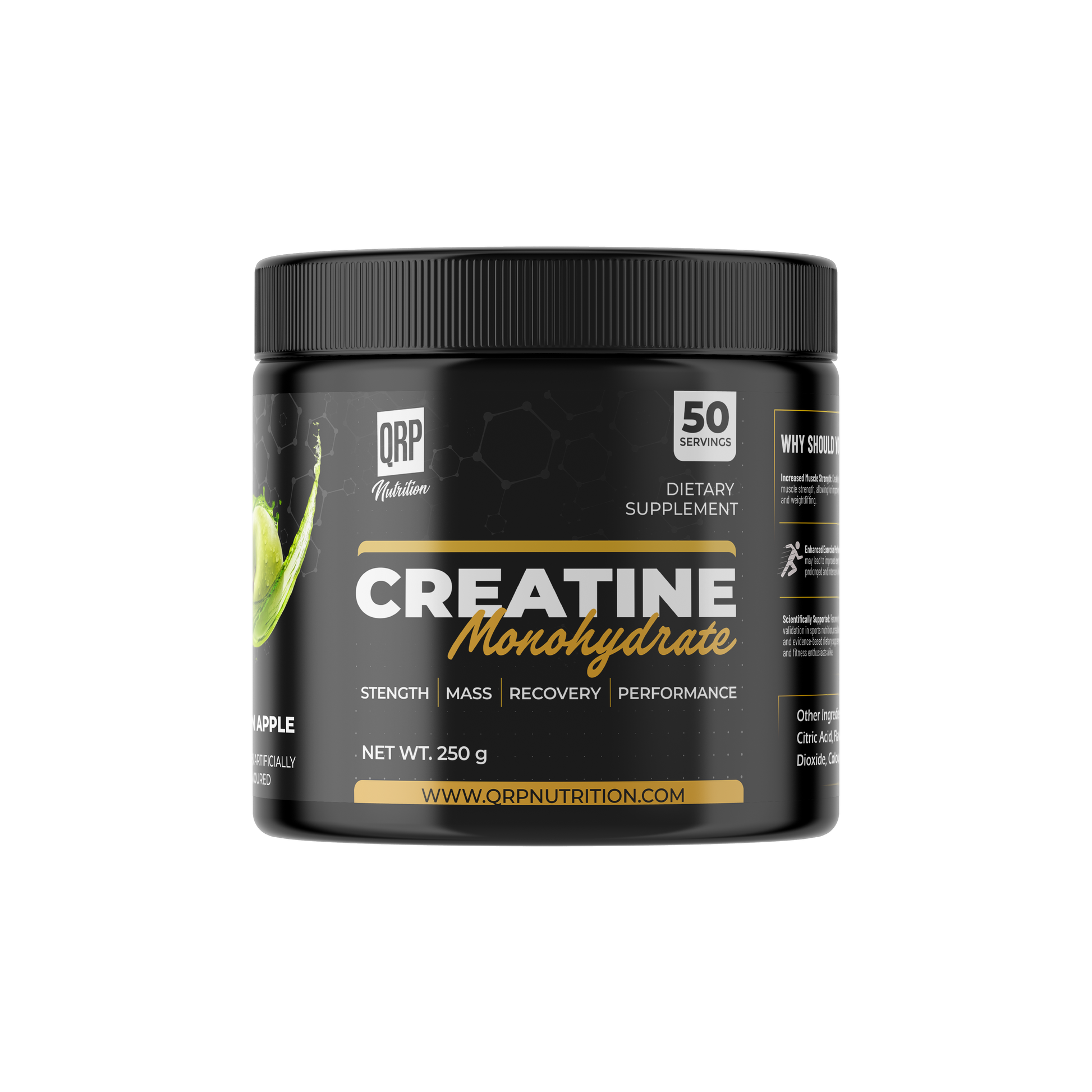 QRP Nutrition Creatine Monohydrate (250g / 500g) image 11