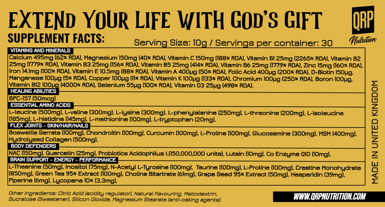QRP Nutrition GOD'S GIFT 300g image 1