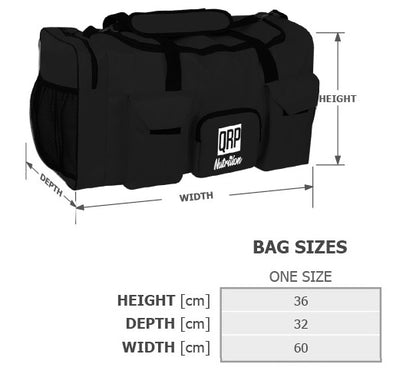QRP Nutrition Gym Bag (black/camo or pink) image 3