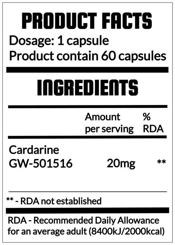 QRP Nutrition GW-501516 Cardarine 20mg image 2