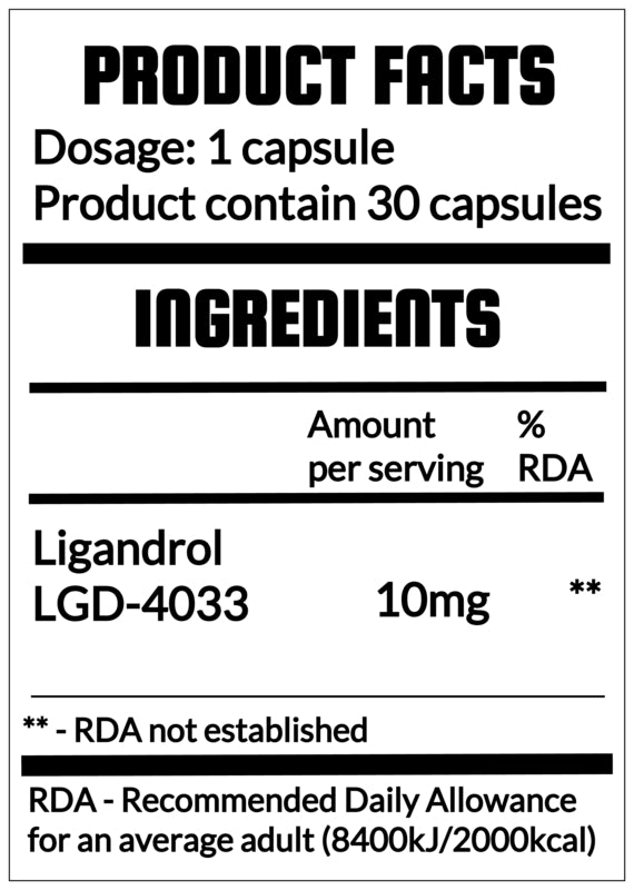 QRP Nutrition LGD-4033 (LGD4033) Ligandrol 10/15mg image 1