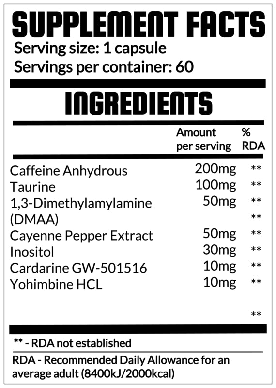 QRP Nutrition Fuck That Fat (60capsules) image 1
