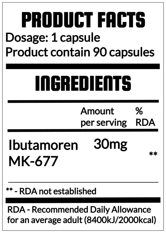 QRP Nutrition MK-677 (MK677) Ibutamoren 30mg image 3