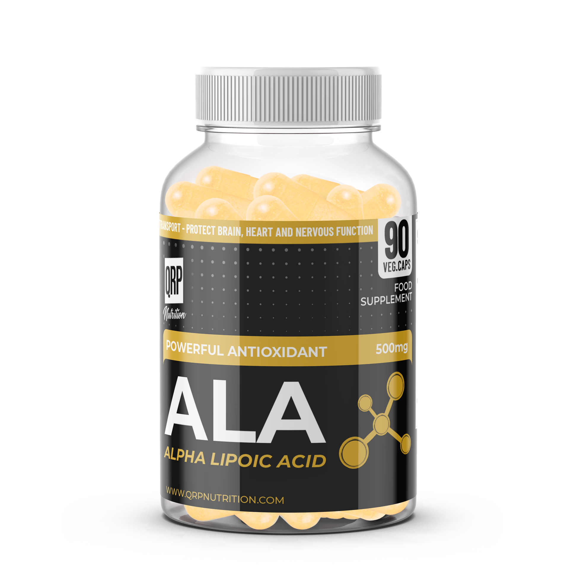 QRP Nutrition ALA (Alpha Lipoic Acid) 500mg 100caps image 0