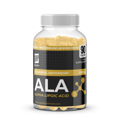 QRP Nutrition ALA (Alpha Lipoic Acid) 500mg 90capsules
