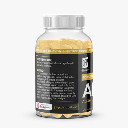 QRP Nutrition ALA (Alpha Lipoic Acid) 500mg 90capsules