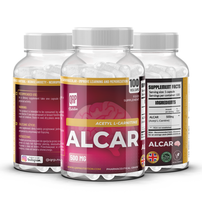 QRP Nutrition ALCAR 500mg 100 veggie capsules image 0