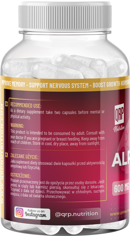 QRP Nutrition ALPHA-GPC (100capsules) image 4