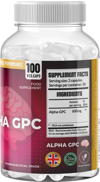 QRP Nutrition ALPHA-GPC (100capsules) image 2