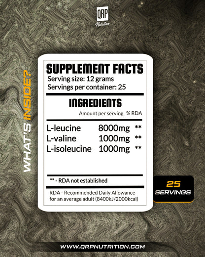 QRP Nutrition BCAA 8:1:1 - 300g