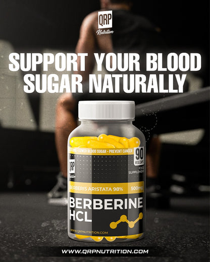 QRP Nutrition Berberine HCL 500mg 100v.caps